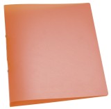 Q-Connect® Ringbuch transparent - A4, 2-Ring, Ring-Ø 25 mm, orange-transparent Ringbuch A4 2 25