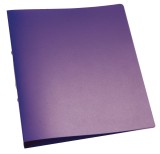 Q-Connect® Ringbuch transparent - A4, 2-Ring, Ring-Ø 25 mm, violett-transparent Ringbuch A4 2 25