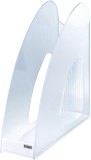 HAN Stehsammler TWIN - DIN A4/C4, standfest, modern, glasklar Stehsammler glasklar 76 mm 256 mm
