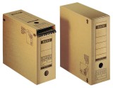Leitz 6086 Archiv-Schachtel, A4, mit Verschlussklappe, naturbraun Archivbox naturbraun 120 mm 275 mm