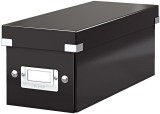 Leitz Archivbox WOW Click & Store - CD, schwarz Archivbox schwarz 127 x 124 x 320 mm