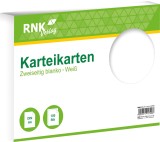 RNK Verlag Karteikarten - DIN A4, blanko, weiß, 100 Karten Karteikarten A4 quer blanko weiß