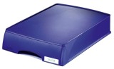 Leitz 5210 Briefkorb Plus mit Schublade, A4, Polystyrol, blau Briefkorb A4 blau 255 mm 70 mm 376 mm