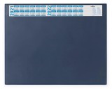 Durable Schreibunterlage mit Jahreskalender - PVC, 650 x 520 mm, dunkelblau Schreibunterlage PVC
