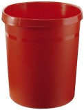 HAN Papierkorb GRIP - 18 Liter, rund, 2 Griffmulden, extra stabil, rot Papierkorb GRIP rot 350 mm