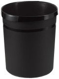 HAN Papierkorb GRIP - 18 Liter, rund, 2 Griffmulden, extra stabil, schwarz Papierkorb GRIP schwarz