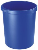 HAN Papierkorb KLASSIK - 30 Liter, rund, 2 Griffmulden, extra stabil, blau Papierkorb KLASSIK blau