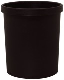 MM Metzger Mendle Sicherheitspapierkorb, 18 Liter - schwarz, Ø min/max: 250/290 / 330 mm hoch