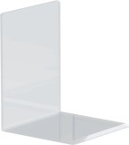 Maul Acryl Buchstütze - 100 x 130 x 100 mm, glasklar, 2er Pack Buchstütze glasklar 10 x 10 x 13 cm