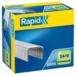 Rapid® Heftklammern 24/6 Standard, verzinkt, 5.000 Stück Heftklammern 24/6 bis 20 Blatt