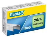 Rapid® Heftklammern 26/6 Standard, verzinkt, 1000 Stück Heftklammern 26/6 bis 20 Blatt