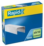 Rapid® Heftklammern 23/12mm Standard, verzinkt, 1000 Stück Heftklammern 23/12 bis 90 Blatt