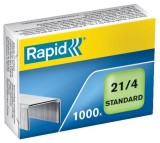 Rapid® Heftklammern 21/4mm Standard, verzinkt, 1000 Stück Heftklammern 21/4 bis 12 Blatt
