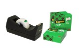 Scotch® Tischabroller - inkl. 3 Rollen Magic Tape 810, schwarz Tischabroller schwarz