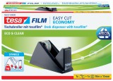 tesa® Tischabroller Easy Cut® Economy - Sparpack, für Rollen bis 33 m x 19 mm, gefüllt, schwarz