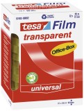 tesa® Klebefilm Office Box - transparent, 12 mm x 66 m, 12 Rollen Klebefilm 12 mm 66 m 76 mm