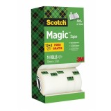 Scotch® Klebeband Magic 810 - beschriftbar, 33mx19mm, 14 Rollen Klebeband 19 mm x 33 m 14 Rollen