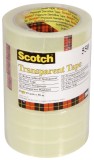 Scotch® Klebeband Transparent 550, Polypropylenfolie, Bandgröße 66 m x 19 mm, 8 Rollen Klebeband