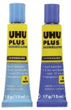 UHU® PLUS SCHNELLFEST, 2-Komponenten-Epoxidharzkleber, ohne Lösungsmittel, 35 g Komponentenkleber