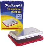 Pelikan® Stempelkissen 3 - 70 x 50 mm, rot getränkt Stempelkissen rot Größe 3 70 mm 50 mm