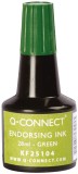Q-Connect® Stempelfarbe - ohne Öl, 28 ml, grün Stempelfarbe grün 28 ml