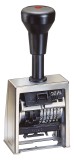 WEDO® Stempel Paginiermaschine Reiner - B6/4,5mm, 6-stellig Paginiergerät schwarz/silber