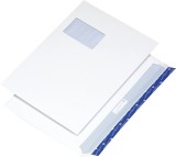 Cygnus Excellence Briefumschlag C4, haftkebend, weiß, Offset 120g, 250 Stück mit Fenster C4 weiß