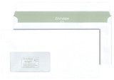 Envirelope® Briefumschlag - DIN lang, haftklebend, 75 g/qm, mit Fenster, 1.000 Stück DL weiß