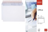 Elco Briefumschlag Office - B4, hochweiß, haftklebend, ohne Fenster, 80 g/qm, 10 Stück weiß