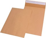 MAILmedia® Faltentaschen - C4, ohne Fenster, 40 mm-Falte, Klotzboden, haftklebend, 120 g/qm, braun, 100 Stück