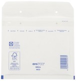 aroFOL® Luftpolstertaschen CD, 180x165 mm, weiß, 100 Stück Luftpolstertasche weiß CD 11 g