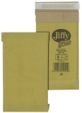 Jiffy® Papierpolstertasche Größe 00 - 120 x 229mm, braun Mindestabnahmemenge - 10 Stück. braun