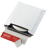 ColomPac® Medienversandverpackung aus stabiler Vollpappe CD-Versandschachtel 165 x 185 mm weiß