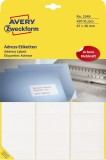 Avery Zweckform® 3348 Adress-Etiketten - 67 x 38 mm, selbstklebend, 420 Stück Adressetiketten