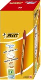 BiC® Kugelschreiber Cristal® Original fine - 0,35 mm, rot Kugelschreiber Einweg Kappenmodell rot