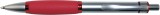 SKW solutions Kugelschreiber San Sebastian - 0,4 mm, rot gummierte Griffzone Kugelschreiber rot blau