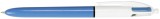 BiC® Kugelschreiber 4 Colours - dokumentenecht, 0,4 mm, hellblau/weiß Vierfarbkugelschreiber