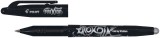 Pilot Tintenroller FriXion Ball 0.7 - 0,4 mm, schwarz, radierbar Tintenroller Kappenmodell schwarz