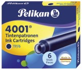 Pelikan® Tintenpatrone 4001® TP/6 - blauschwarz, 6 Patronen Tintenpatrone blau-schwarz 6 Patronen