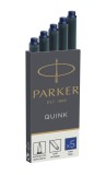 Parker Tintenpatrone Quink - blau, 5 Patronen Tintenpatronen Quink Z 44 Tintenpatrone blau
