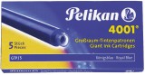 Pelikan® Tintenpatrone 4001® GTP/5 - violett, 5 Patronen Tintenpatrone violett 5 Patronen