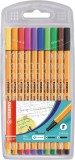 STABILO® Fineliner point 88® Etui - 10er Pack - Standardfarben Finelineretui 10 Farben sortiert