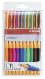 STABILO® Tintenroller - pointVisco - 10er Pack - mit 10 verschiedenen Farben Tintenroller 0,5 mm