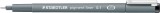 Staedtler® Feinschreiber pigment liner - 0,1 mm, schwarz Fineliner schwarz 0,1 mm silber