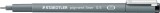 Staedtler® Feinschreiber pigment liner - 0,5 mm, schwarz Fineliner schwarz 0,5 mm silber