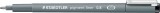 Staedtler® Feinschreiber pigment liner - 0,8 mm, schwarz Fineliner schwarz 0,8 mm silber
