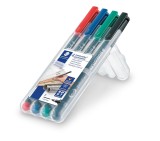 Staedtler® Feinschreiber Universalstift Lumocolor® - permanent, F, 4 Farben Staedtler® Box