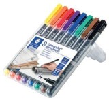 Staedtler® Feinschreiber Universalstift Lumocolor® - permanent, M, 8 Farben Staedtler® Box