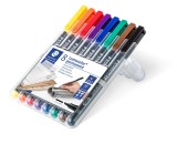 Staedtler® Feinschreiber Universalstift Lumocolor® - permanent, B, 8 Farben Staedtler® Box