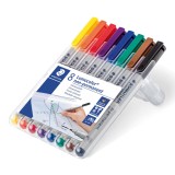 Staedtler® Feinschreiber Universalstift Lumocolor® - non-permanent, F, 8 Farben Staedtler® Box